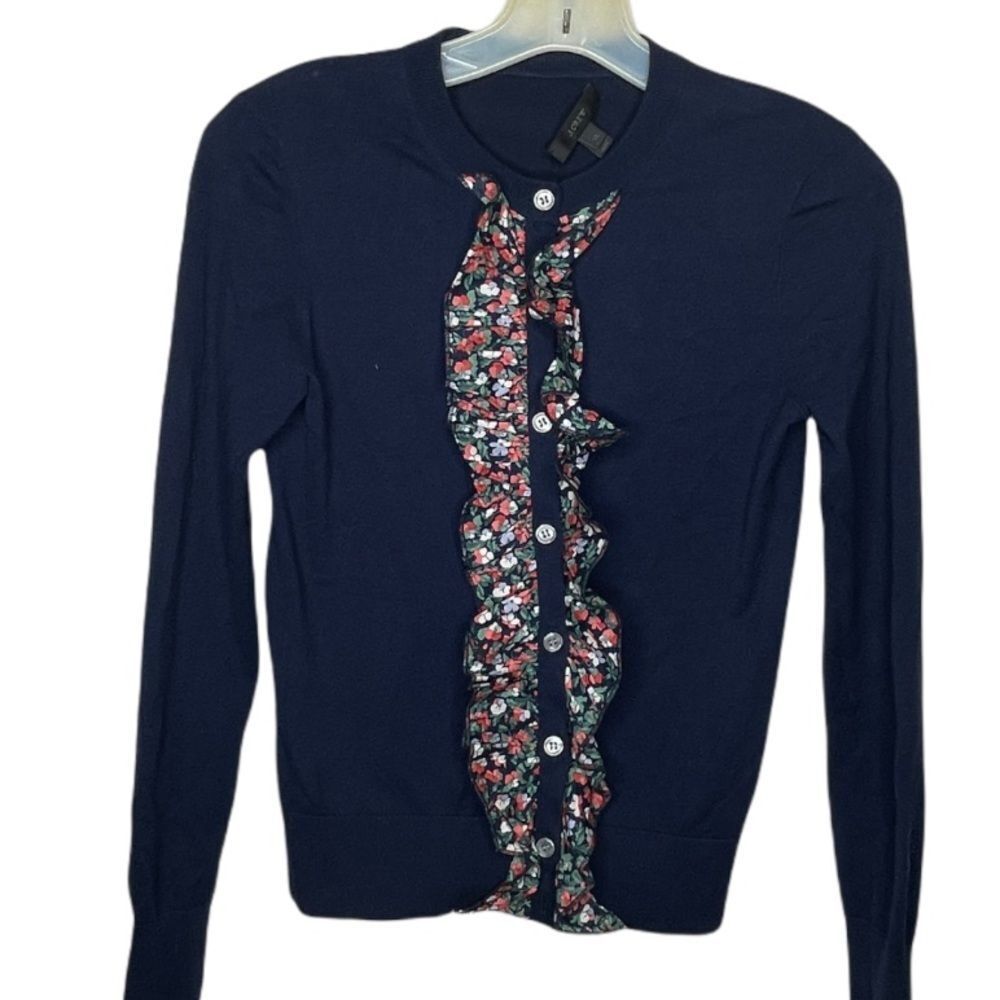 J. Crew Cardigan Sweater Navy